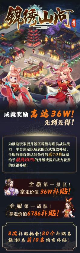 《锦绣山河》内测现已开启!超多玩法等你探索,超高收益等你来拿!-汇一线首码网