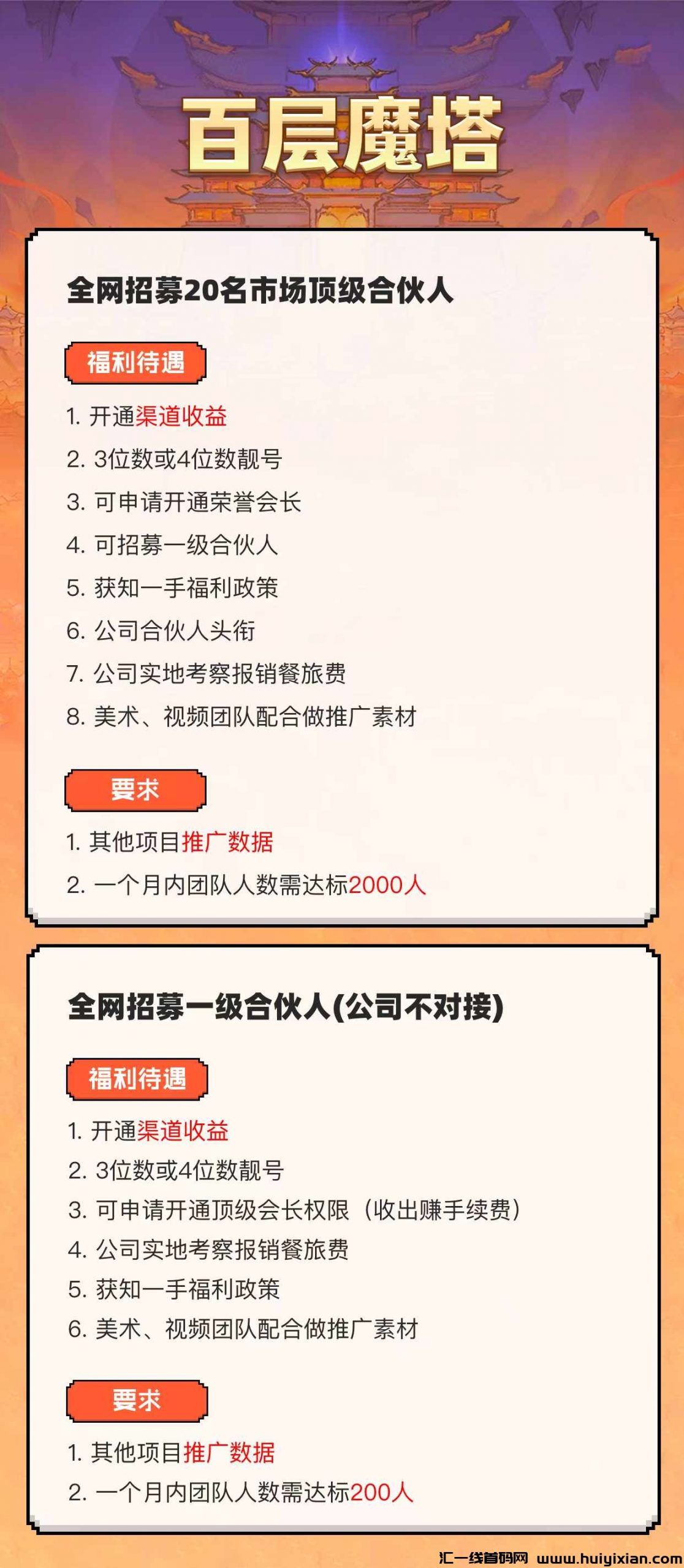 《百层魔塔》百款手游无限兜底,包赚礼包不赚赔3倍-汇一线首码网