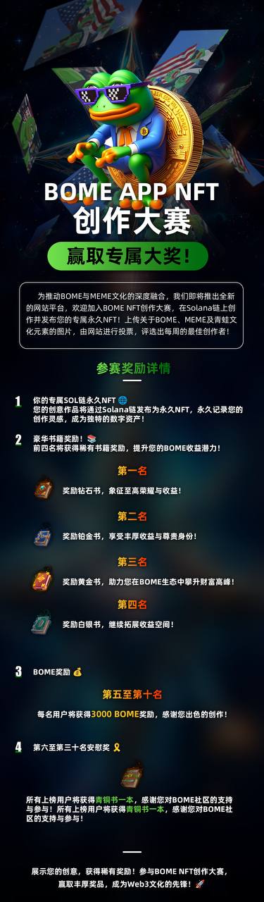BOME举办NFT大赛,期待您的参加-汇一线首码网