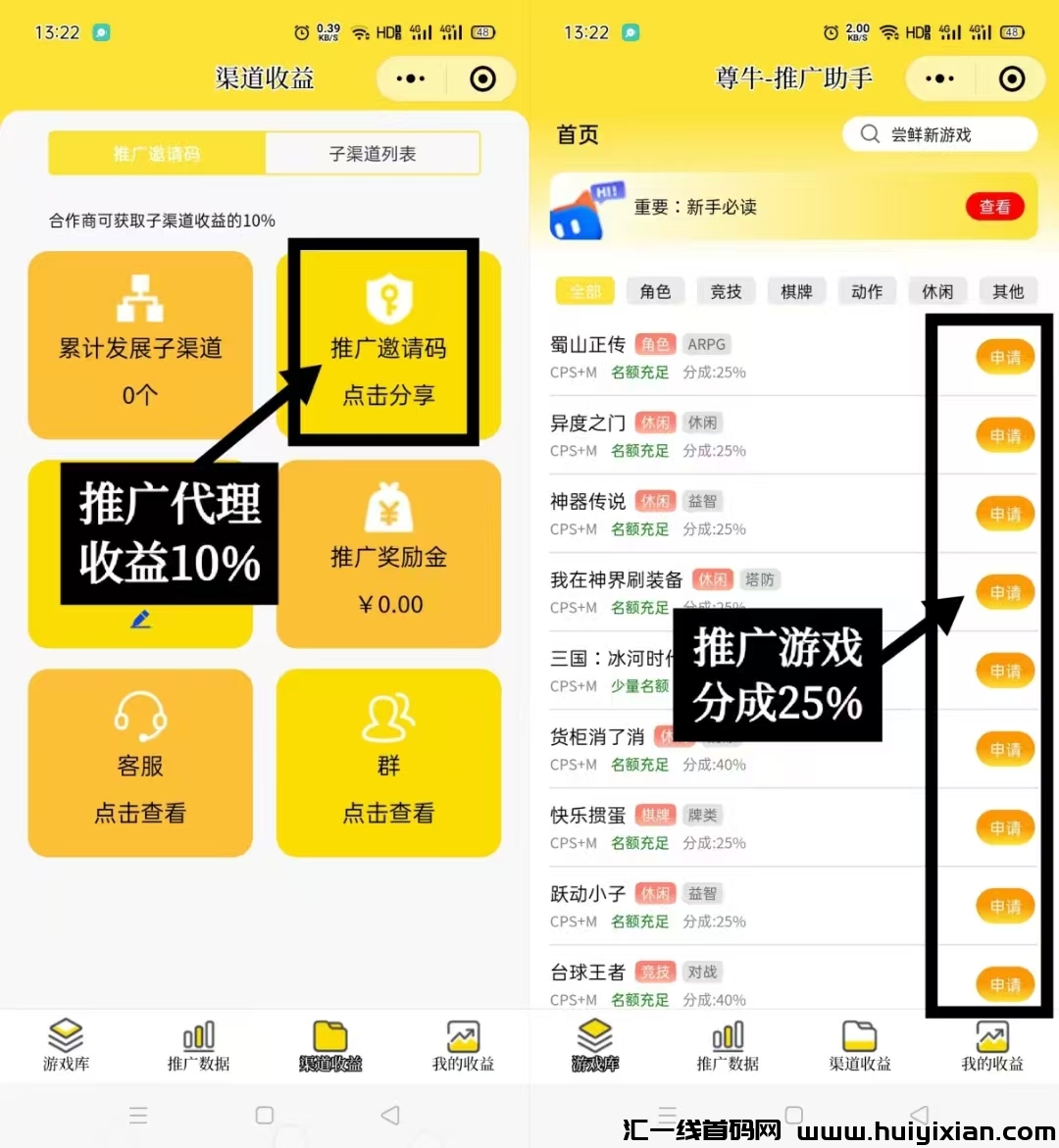 尊牛游戏推广，可以单玩零撸，无需下载，打开即玩！-汇一线首码网