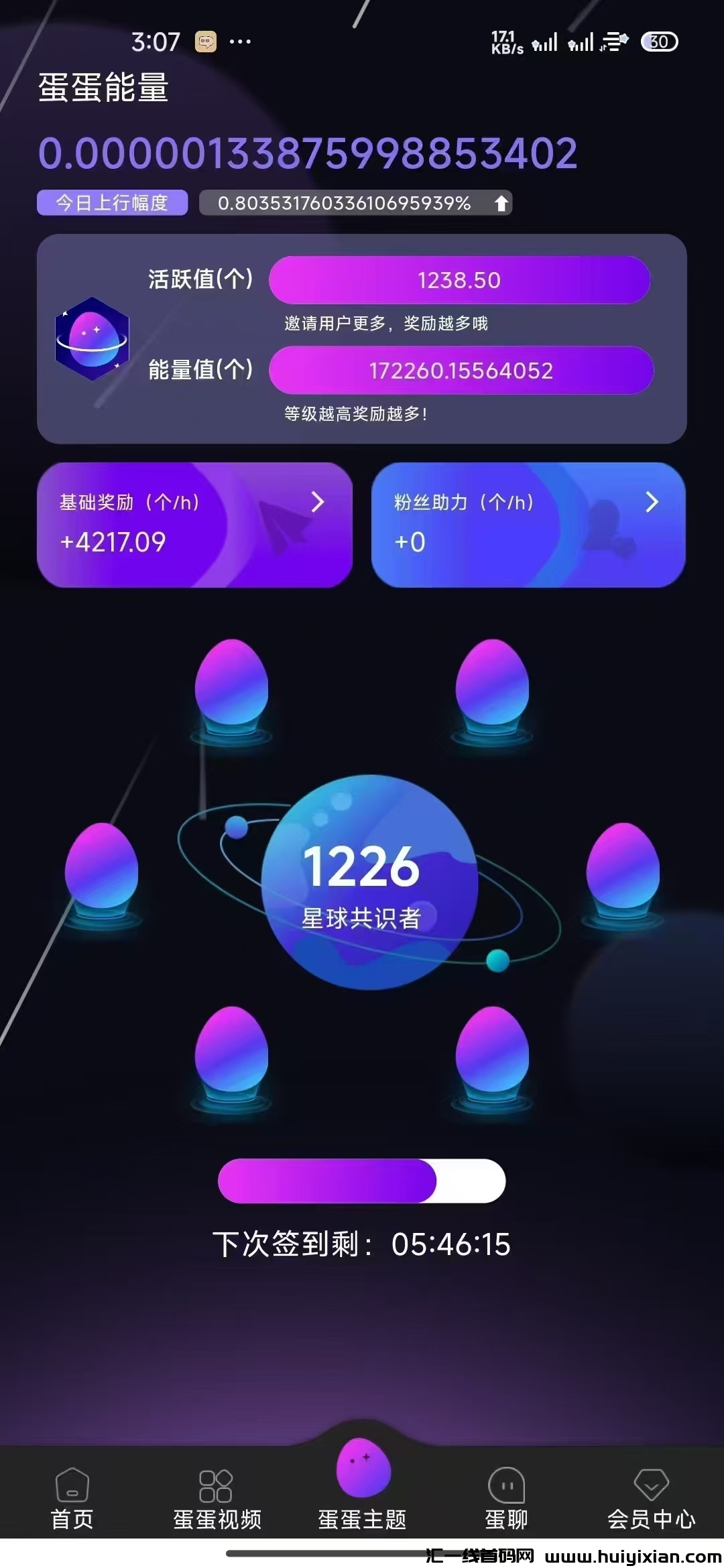 今日首码,蛋蛋星球,刚出一秒错过了一个圈圈,不要错过蛋蛋星球-汇一线首码网