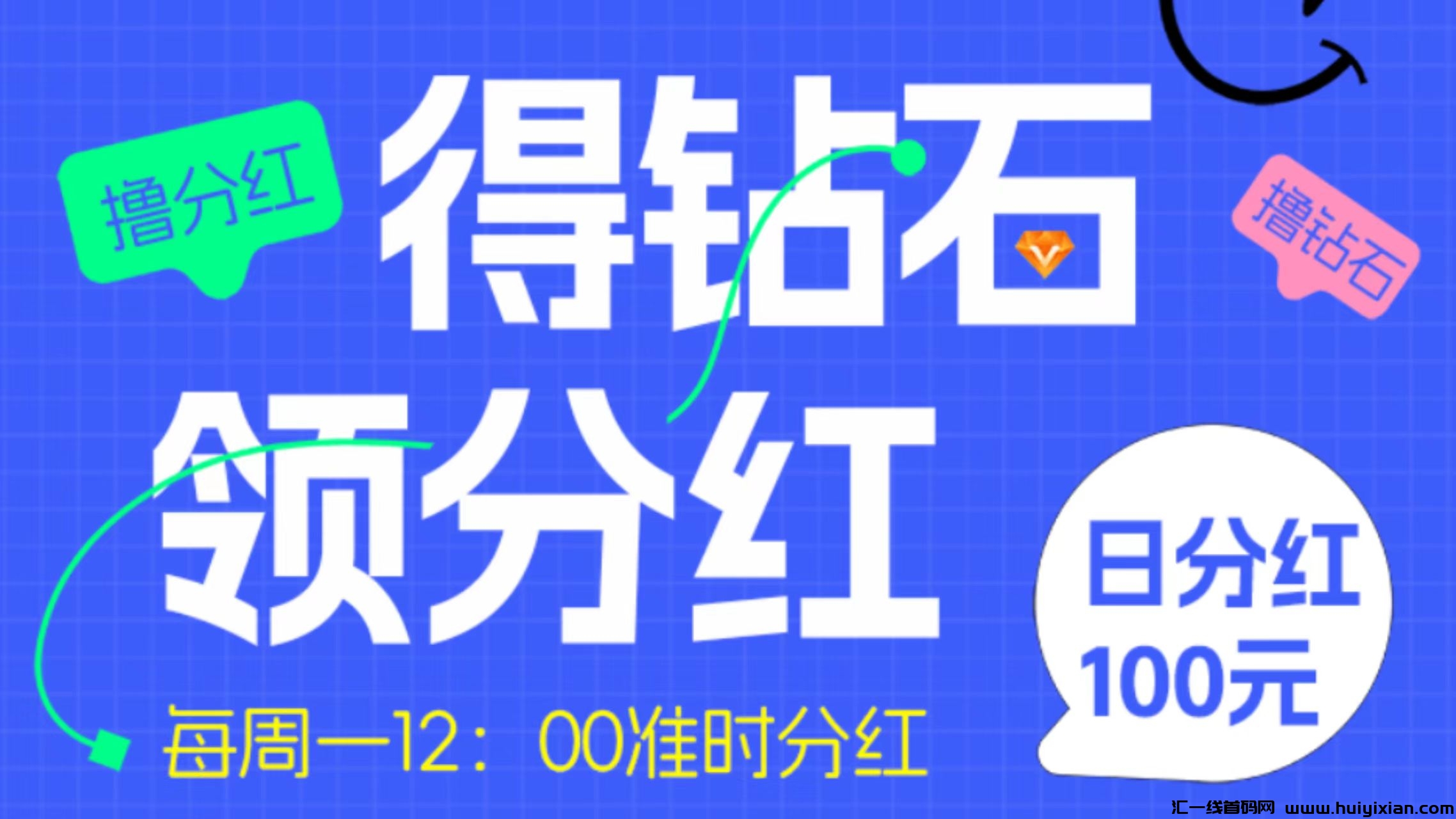 【项目圈】日分红的引流平台-汇一线首码网