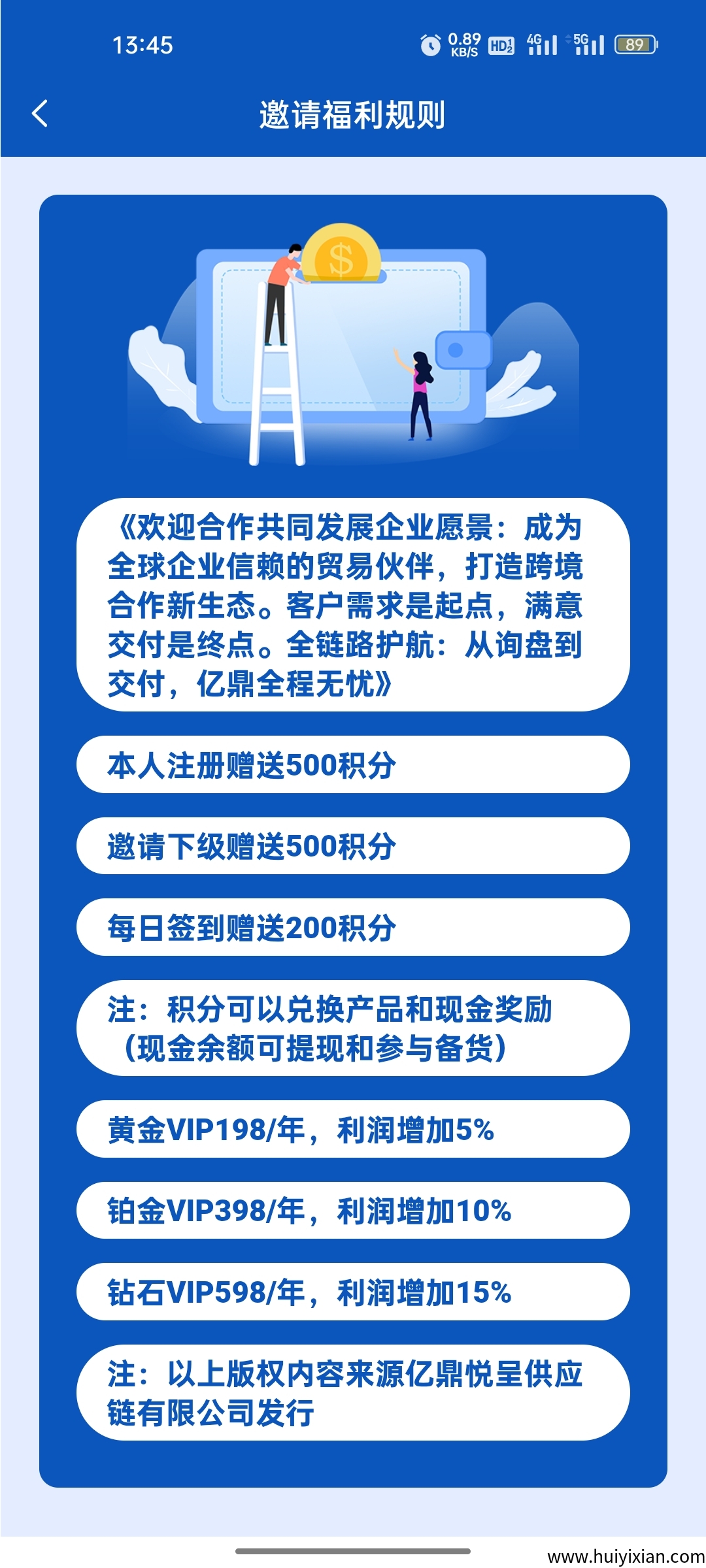 亿鼎悦呈注册送5元，每天签到2米。-汇一线首码网