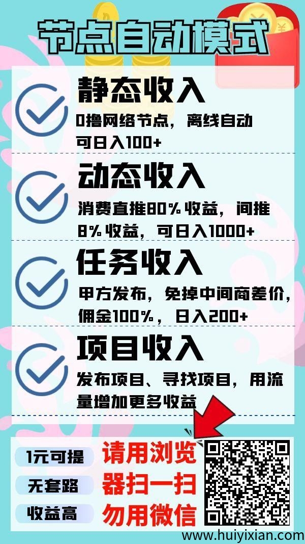 全新卦机节点能量首发，一键启动轻松赚零花！-汇一线首码网