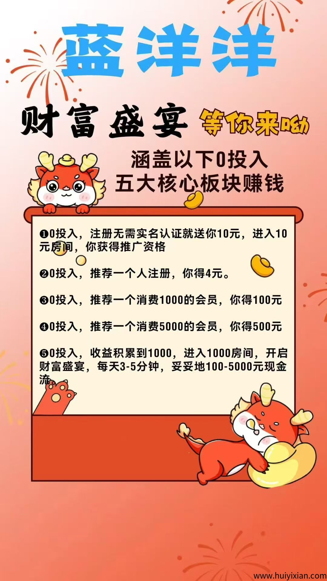 蓝洋洋全天送全天嗨，新人送10米-汇一线首码网