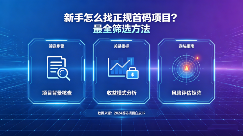新手怎么找正规首码项目?最全筛选方法_汇一线首码网-汇一线首码网