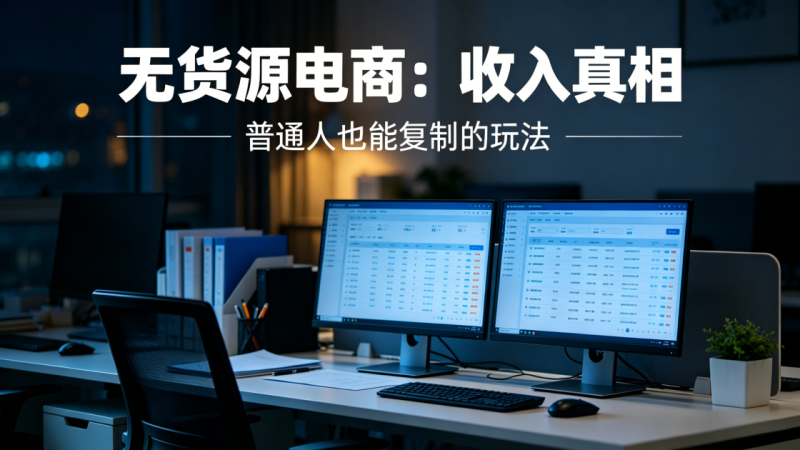 图片[2]-无货源电商还能做吗？真实收入与玩法_汇一线首码网-汇一线首码网