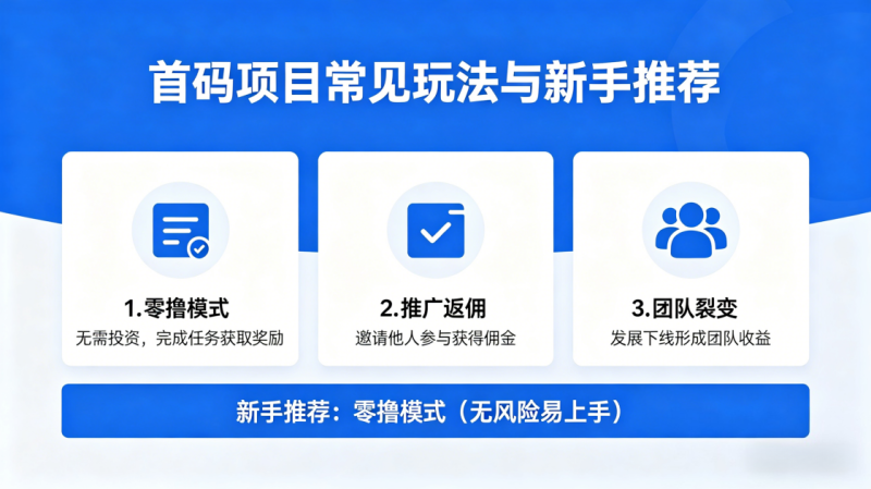 图片[2]-首码项目常见玩法有哪些？哪种最适合新手_汇一线首码网-汇一线首码网
