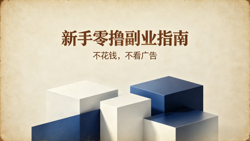 零撸不投资、不看广告:适合新手的轻副业_汇一线首码网-汇一线首码网