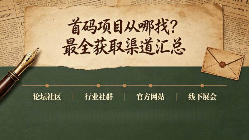 图片[4]-首码项目从哪找？最全获取渠道汇总-汇一线首码网