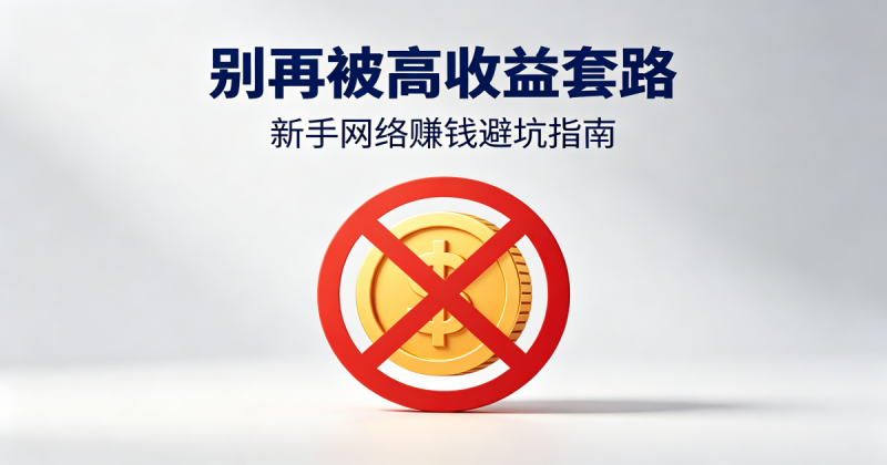 新手网络赚钱:别再被高收益套路,老鸟实操避坑指南_汇一线首码网-汇一线首码网