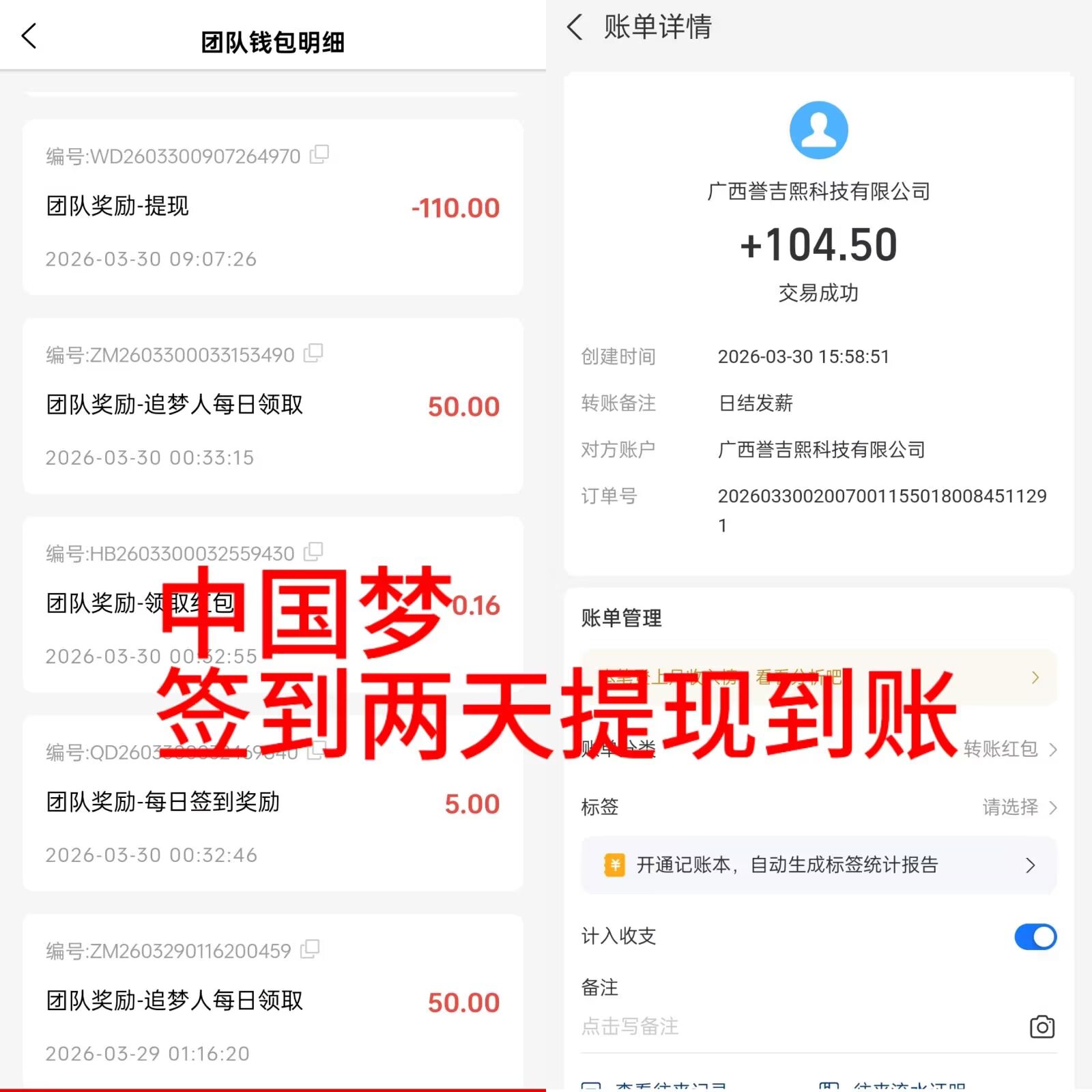 中国梦论坛，签到两天可提取-汇一线首码网