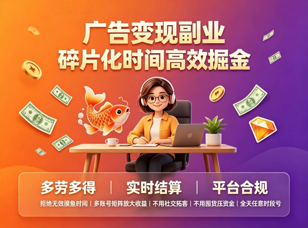 首码趣享零撸看广告赚收益，长期稳定可矩阵-汇一线首码网