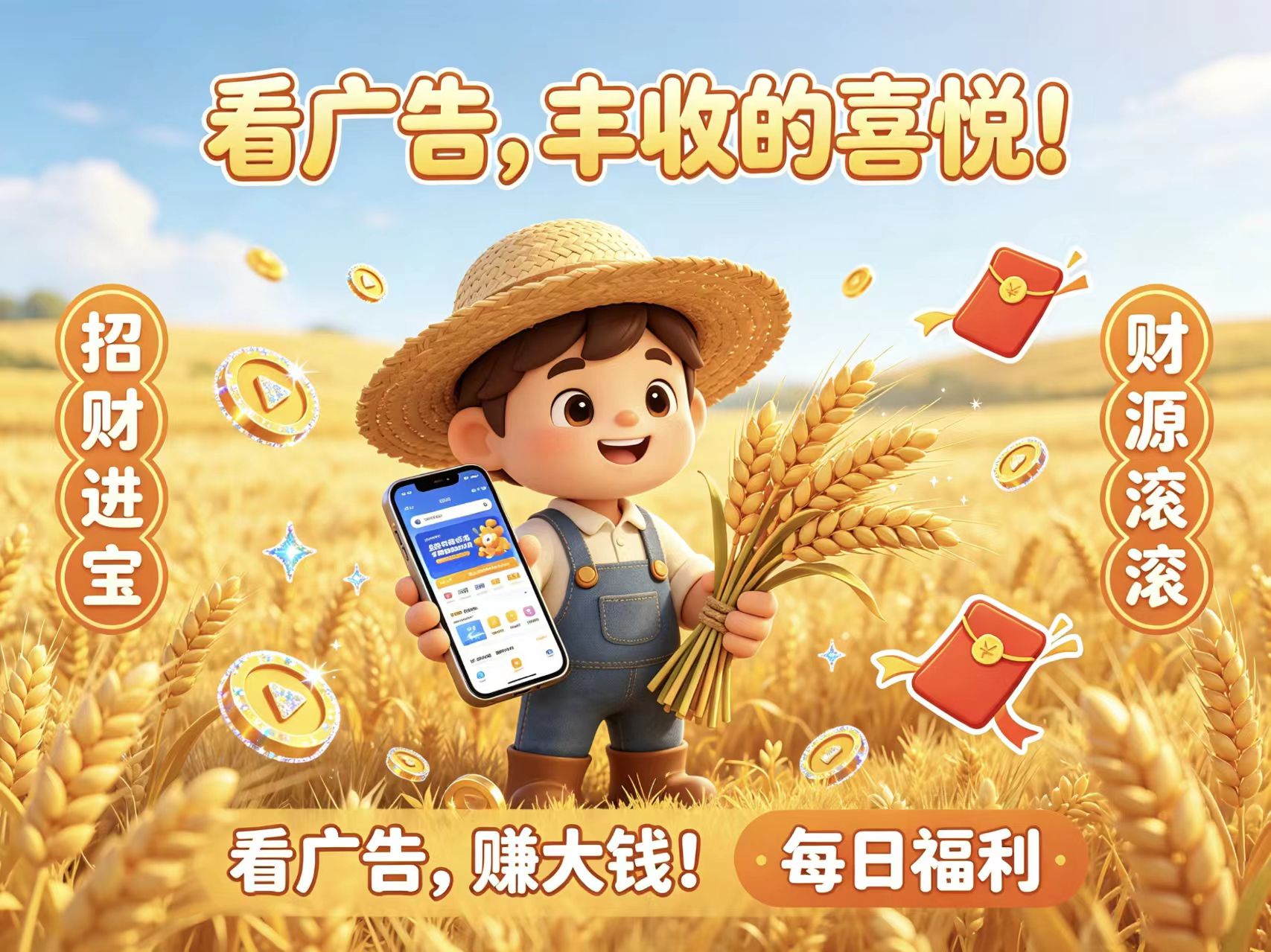 首码趣享零撸看广告赚收益，日入可观，支持矩阵多机！-汇一线首码网