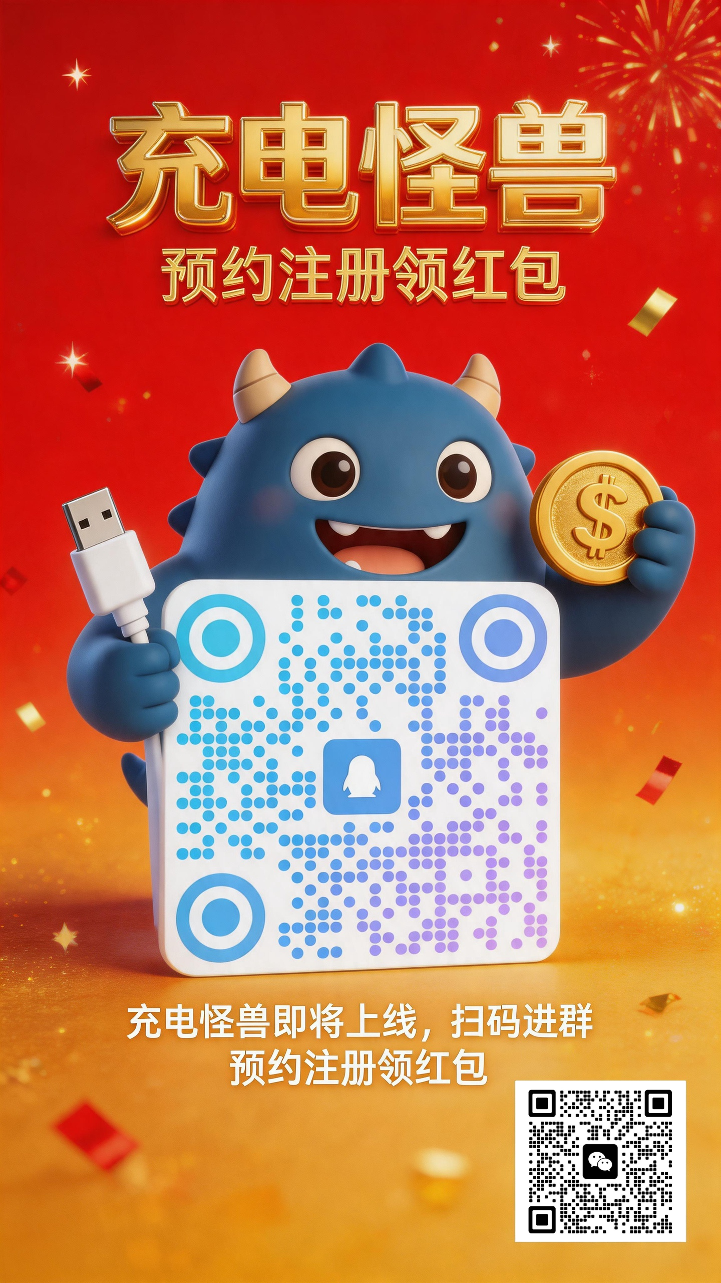 最新项目《充电怪兽》预约领红包！零撸广告开卡爬楼梯项目，推广一个人每天最高润4.77米，一个宝石开盘5米-汇一线首码网