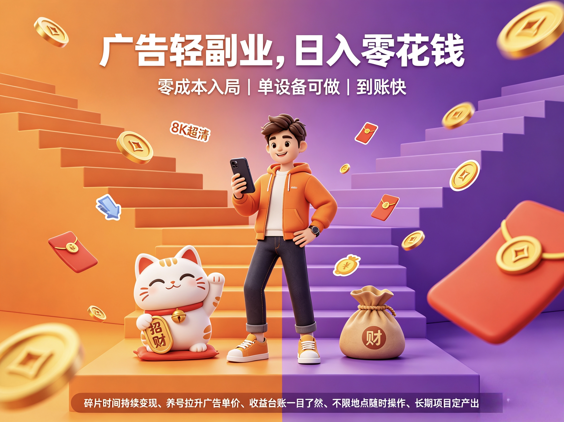 首码趣享红利看广告全新风口机遇率-汇一线首码网