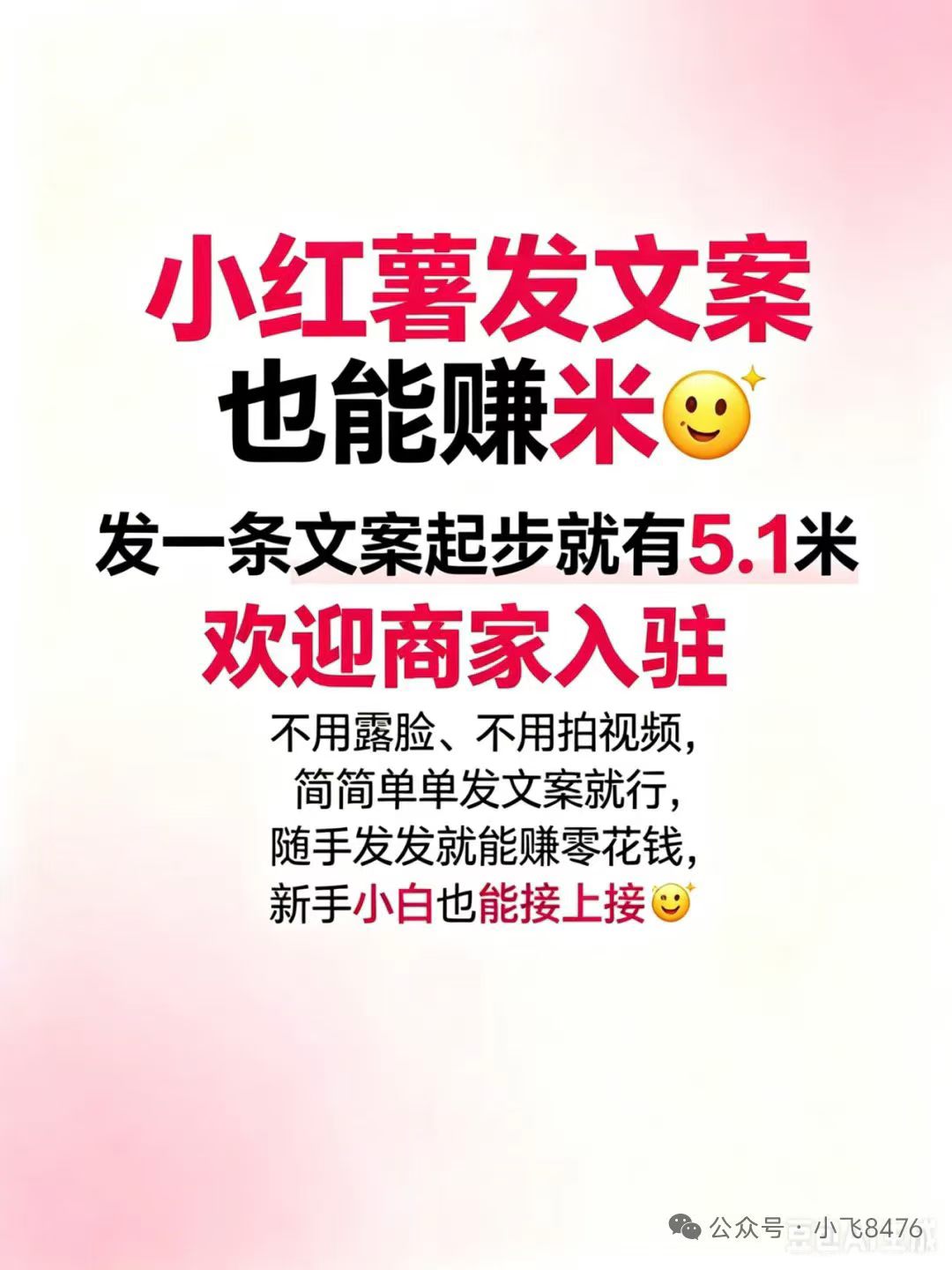 小红薯发文案也能赚米,一条5.1米-汇一线首码网