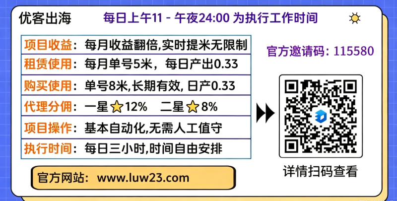 《优客出海》海外抖y帮主播点赞评论互动,每天挂机3小时,轻松日入3位数,多劳多得,限时直送50名二星代理!-汇一线首码网