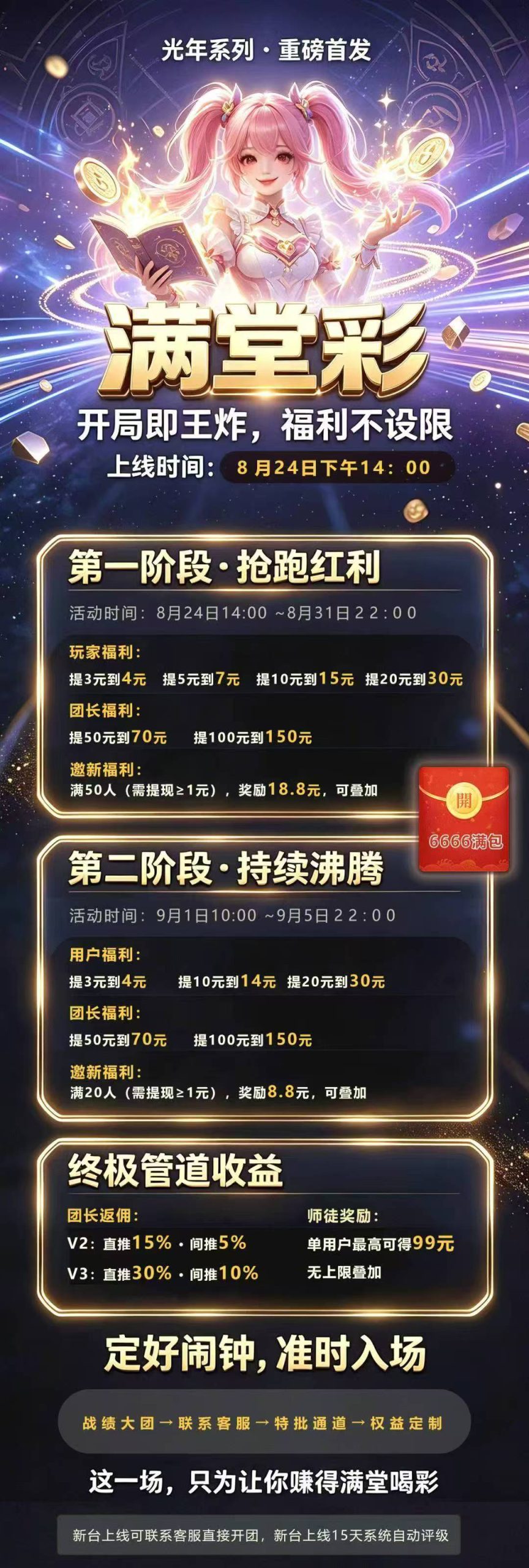 【满堂彩】首码零撸，每天提现-汇一线首码网