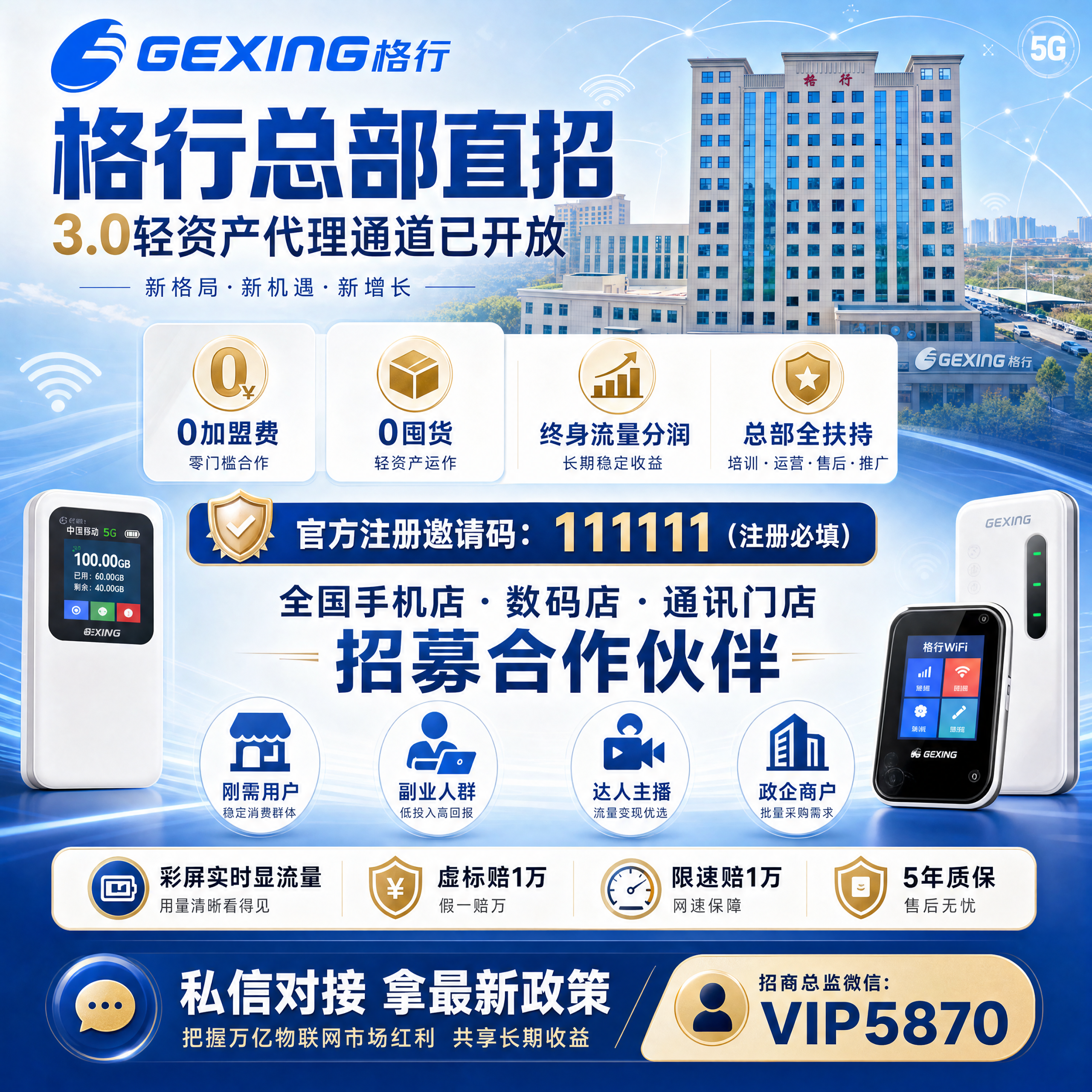 2026格行随身WiFi副业怎么做，3.0端口注册邀请码111111完整入驻指南-汇一线首码网