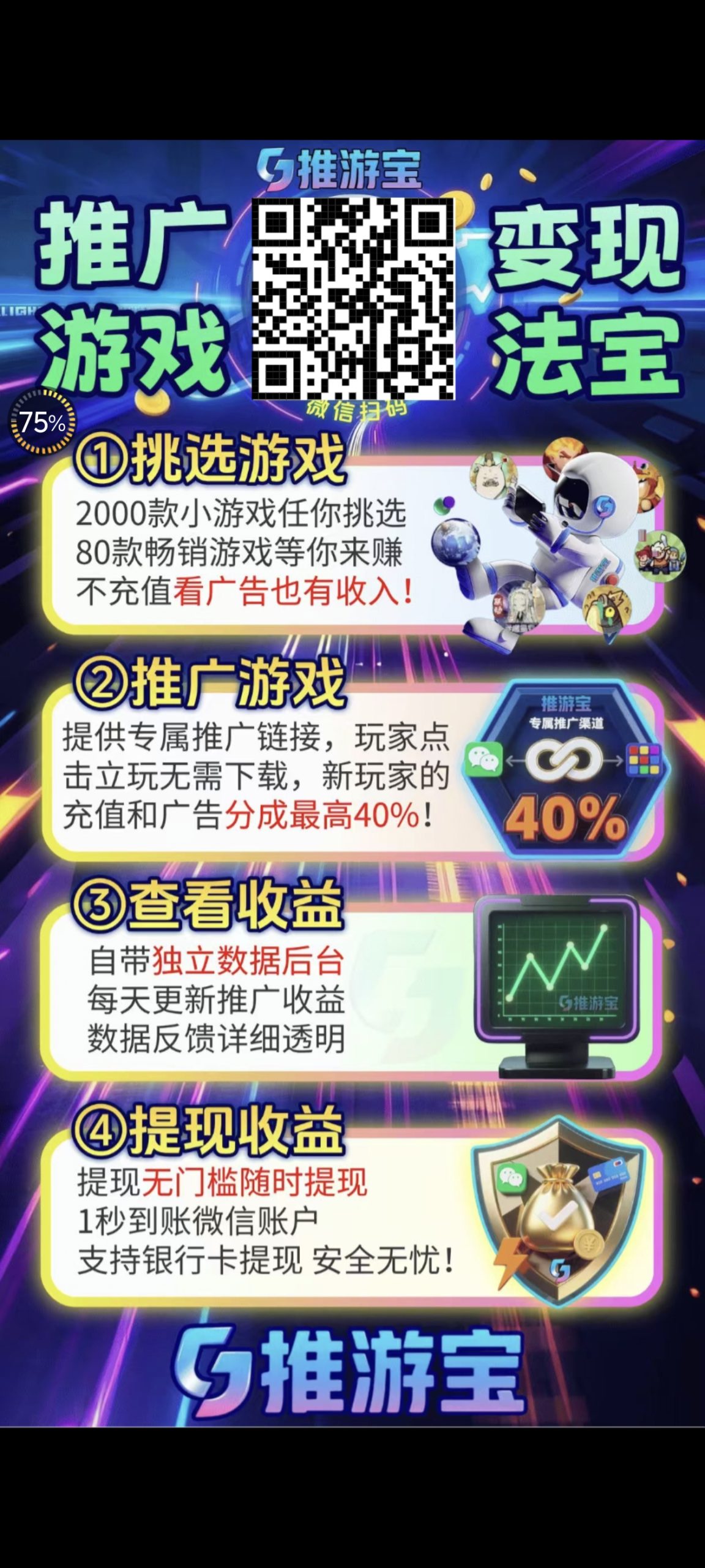 推游宝零撸小游戏羊毛每日几块几十不等！-汇一线首码网
