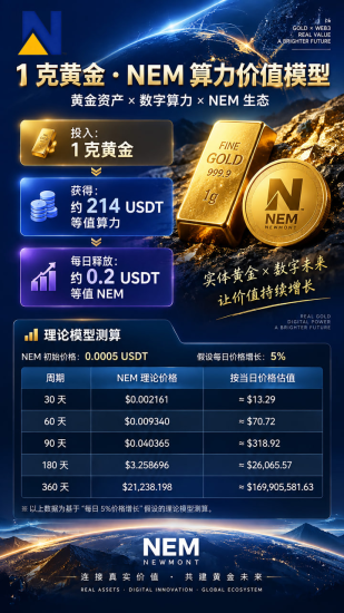 NEM首码上线通缩模式，政策拉满-汇一线首码网