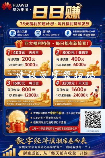 华为鸿蒙币双倍分红模式,满10可提,不看广告,不参会,不做任务,每日签到即可-汇一线首码网