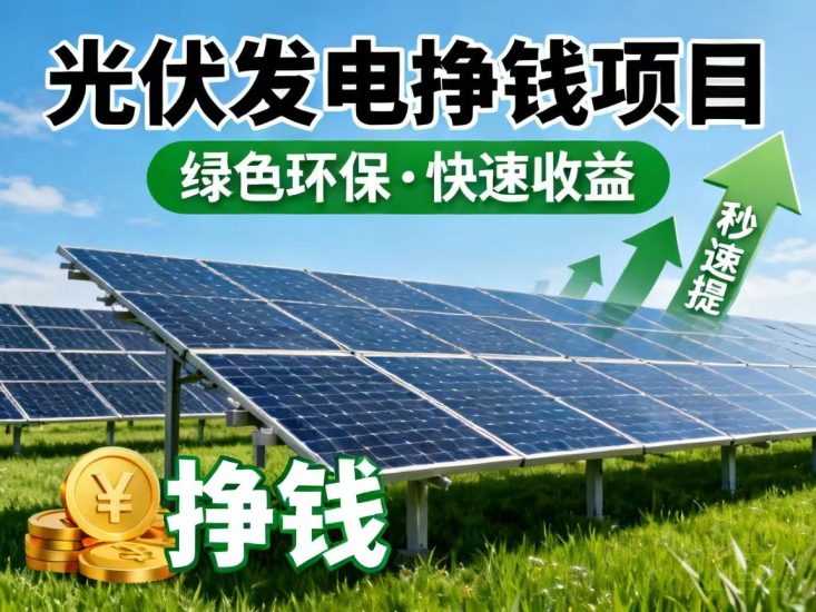 ZA光伏能源发电分紅玩法有趣好玩,绿色环保式搬砖致富-汇一线首码网