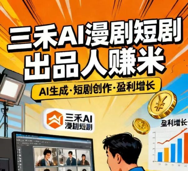 三禾AI漫剧:成为出品人赚米靠谱?捉紧短剧出品人红利期-汇一线首码网
