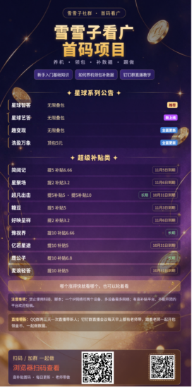 星球艺答刚刚上新,大放水广告位多大家多开、多领,补贴福利很好_汇一线首码网